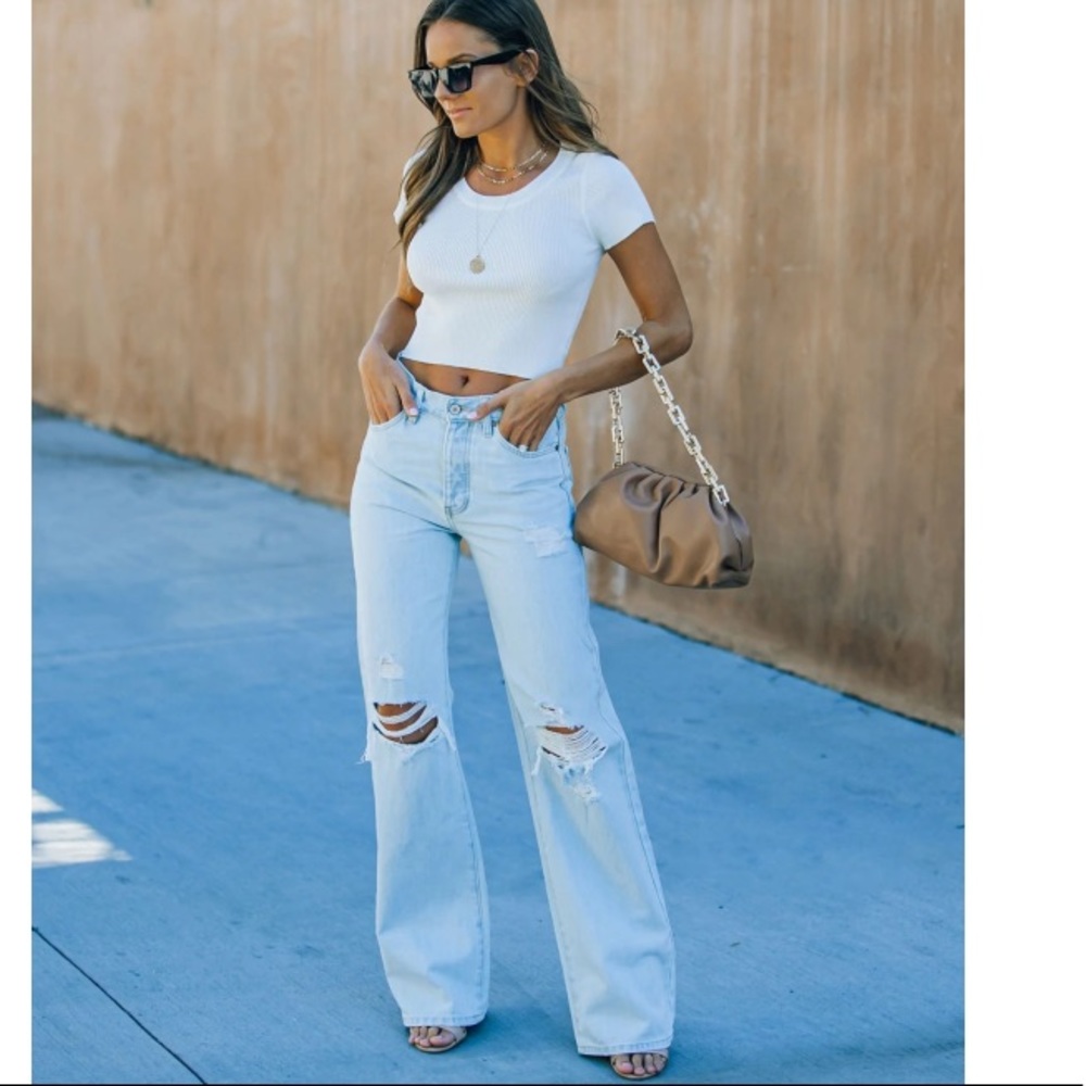 VICI London High Rise 90s Flare Denim